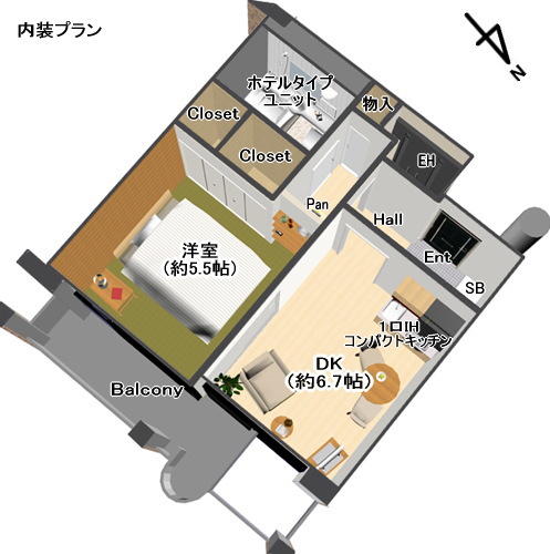 平面図(パース)