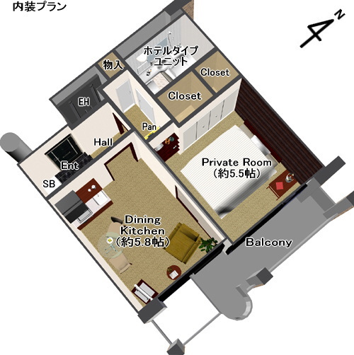 平面図(パース)
